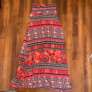 Colorful Stretchy Maxi Skirt